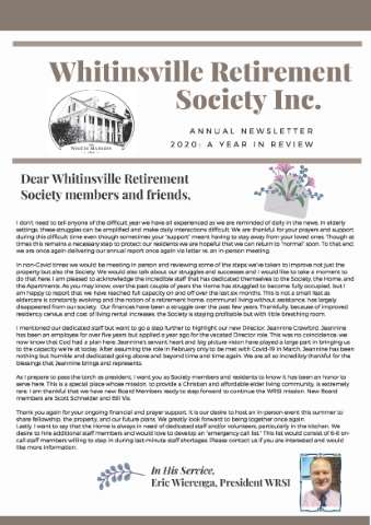 WRSI Newsletter – May, 2021