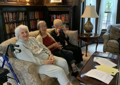 Residents Gather in Library