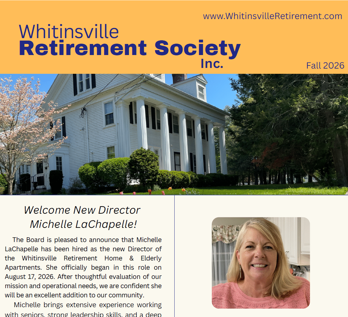 Fall 2026 Newsletter